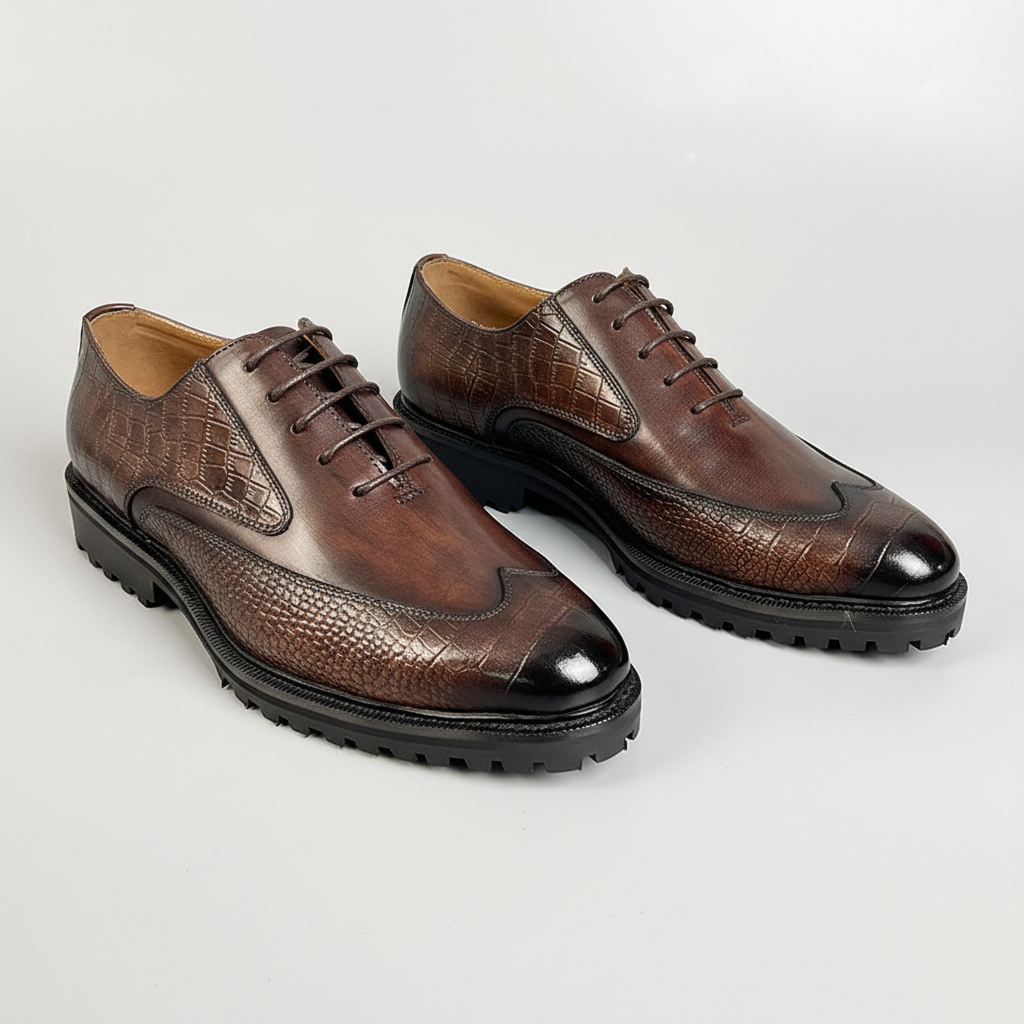 Scarpe Creston in pelle di vacchetta