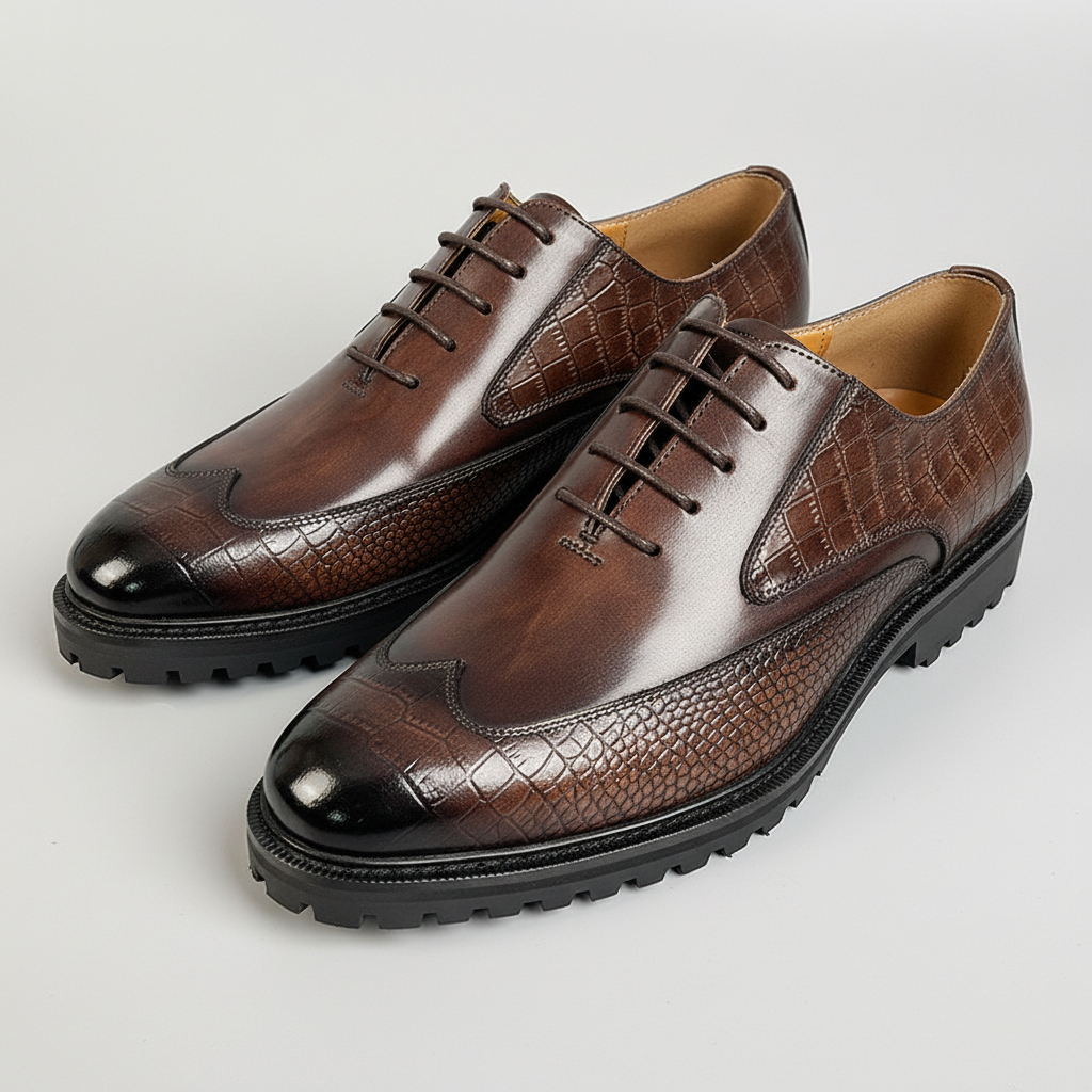 Scarpe Creston in pelle di vacchetta