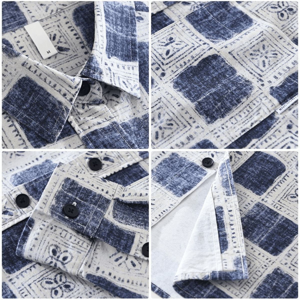 Camicia Kanto in cotone a quadri