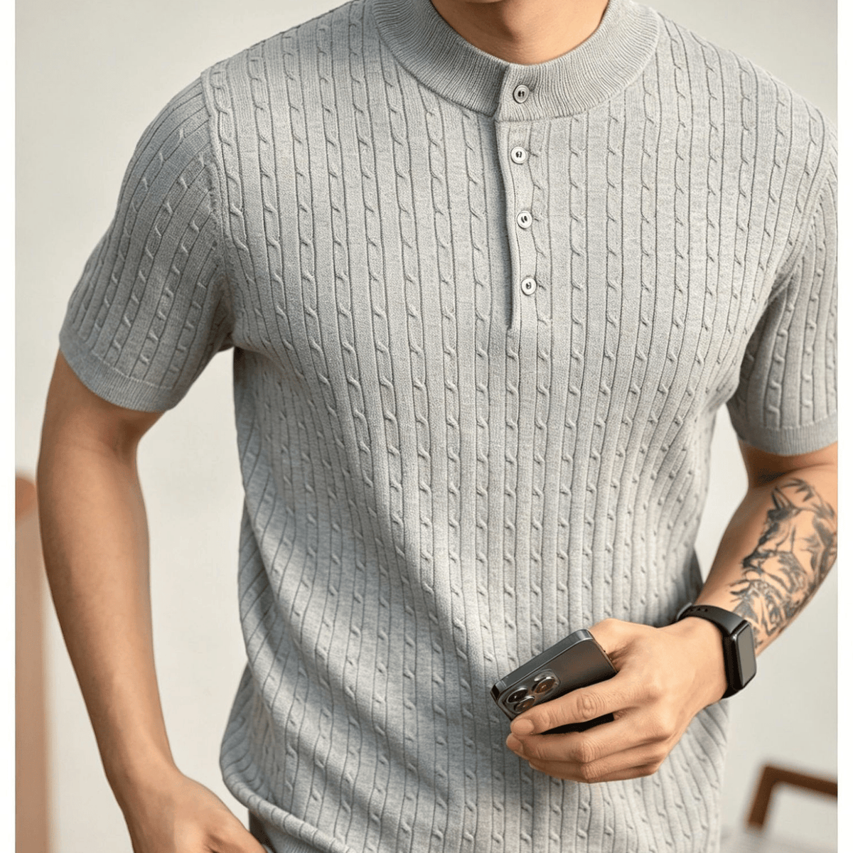 Harlow Henley-Shirt
