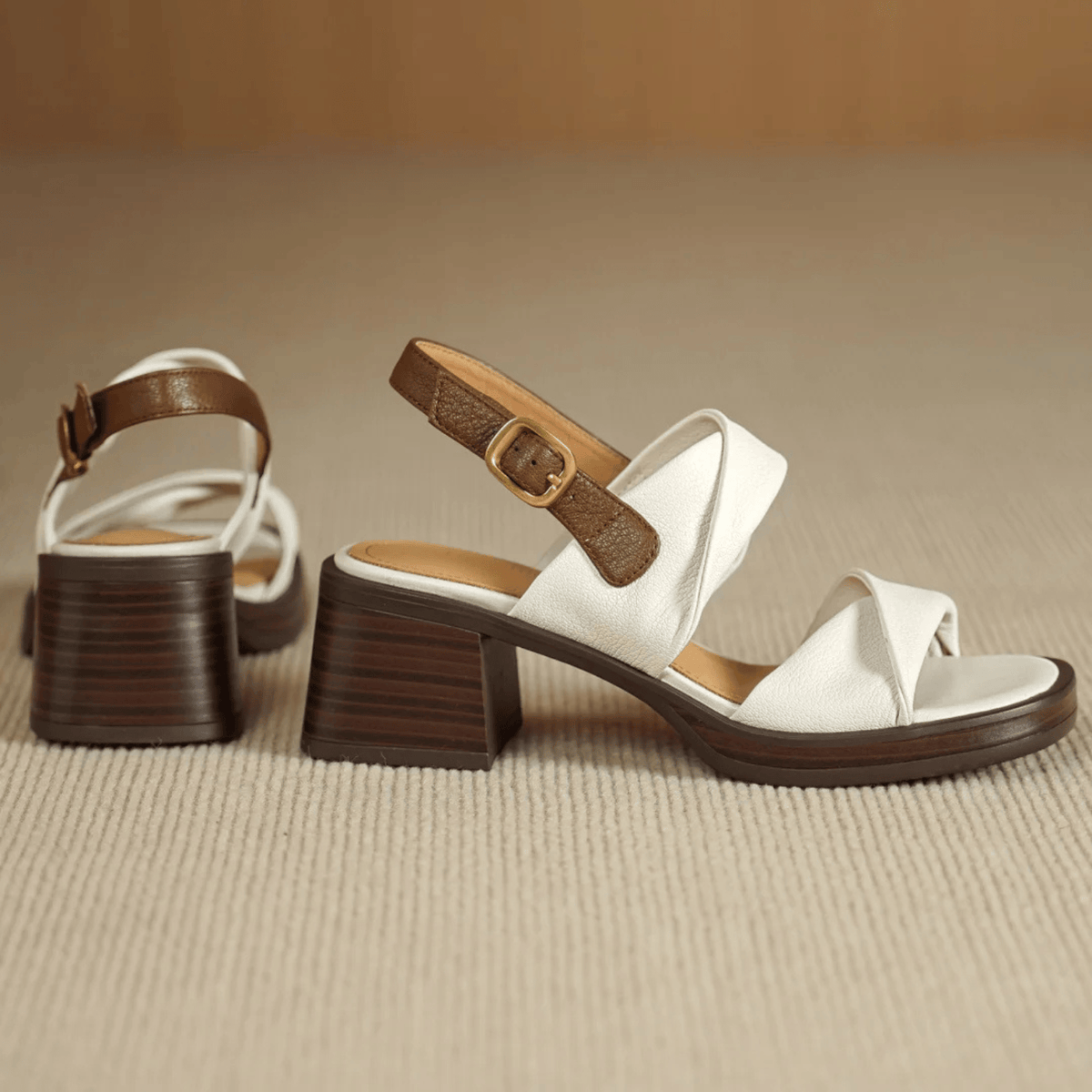 Maeve-sandaler i läder