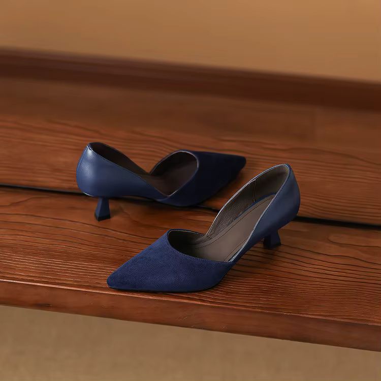 Mae Genuine Suede Heels