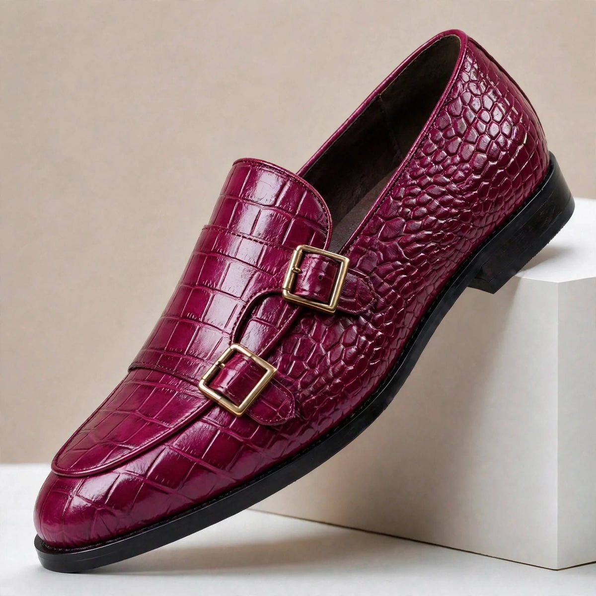 Tobiah loafers i koppeläder