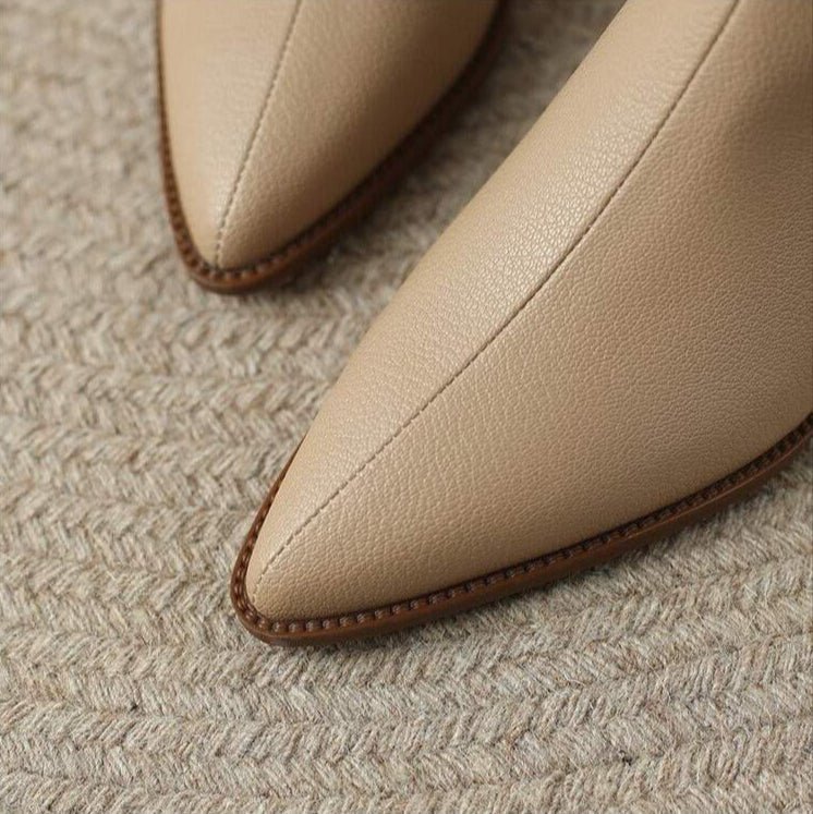 AMARA LEATHER ANKLE BOOTS - ARDEN ROVE