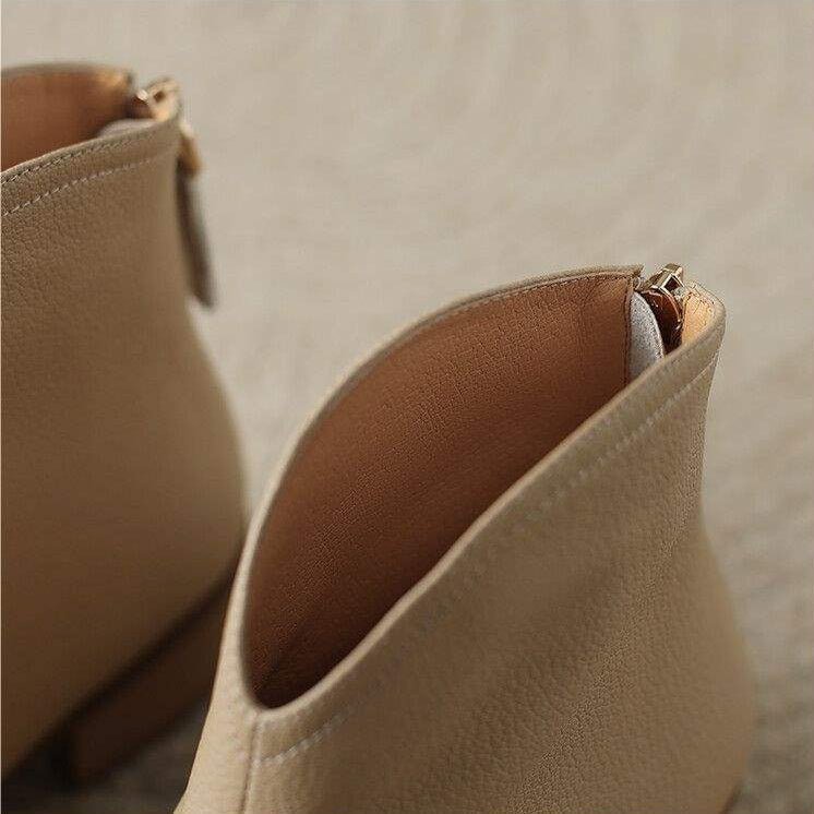 AMARA LEATHER ANKLE BOOTS - ARDEN ROVE