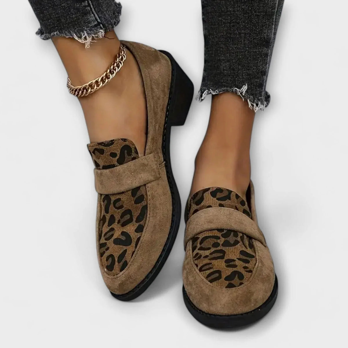 Amelia | Mocassins orthopédiques à enfiler style Richelieu pour femme