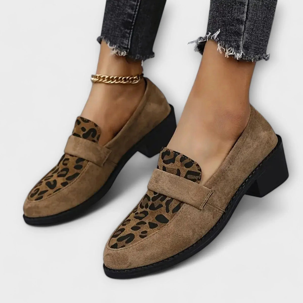 Amelia | Mocassins orthopédiques à enfiler style Richelieu pour femme