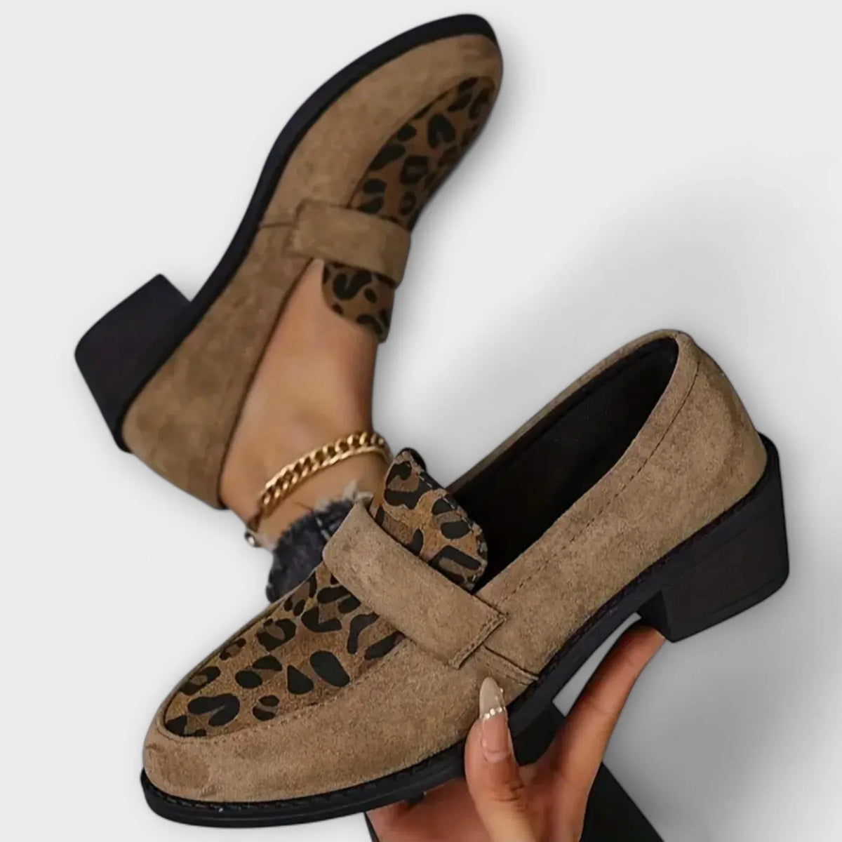 Amelia | Mocassins orthopédiques à enfiler style Richelieu pour femme