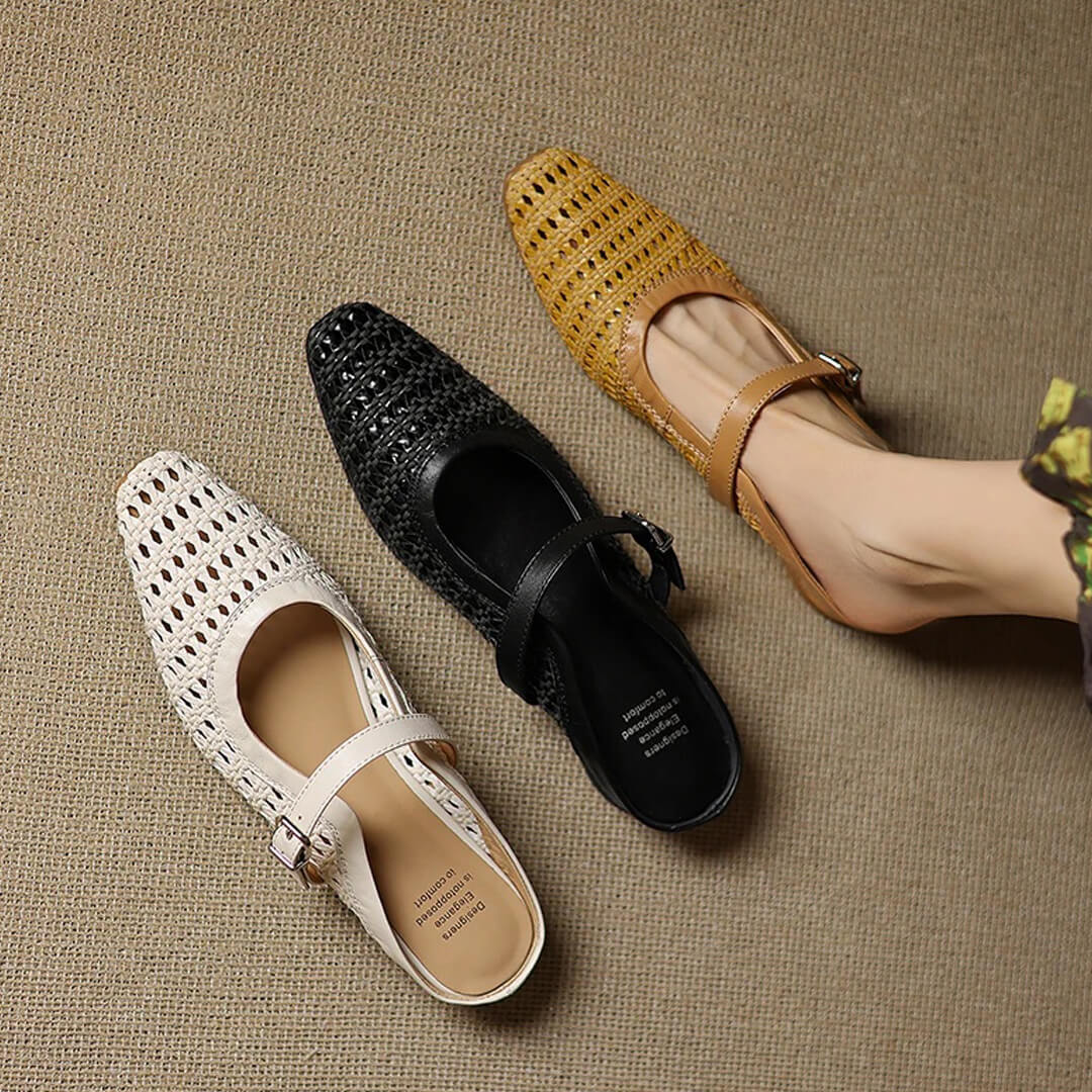 AMORA GENUINE LEATHER MULES - ARDEN ROVE