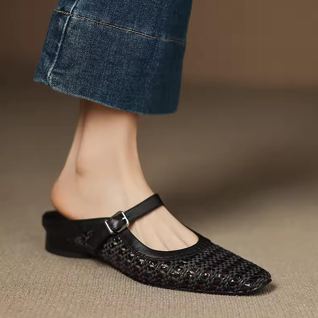 AMORA GENUINE LEATHER MULES - ARDEN ROVE