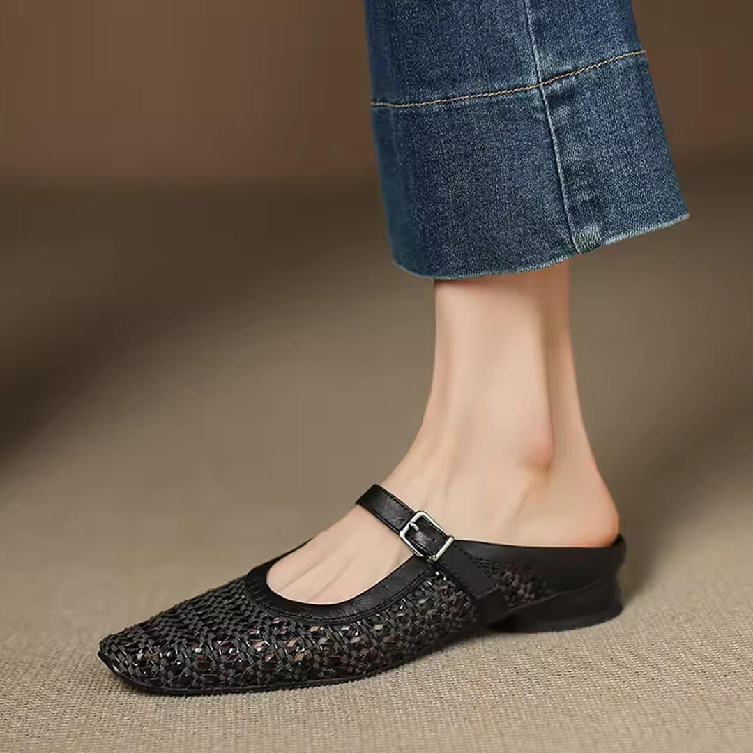 AMORA GENUINE LEATHER MULES - ARDEN ROVE