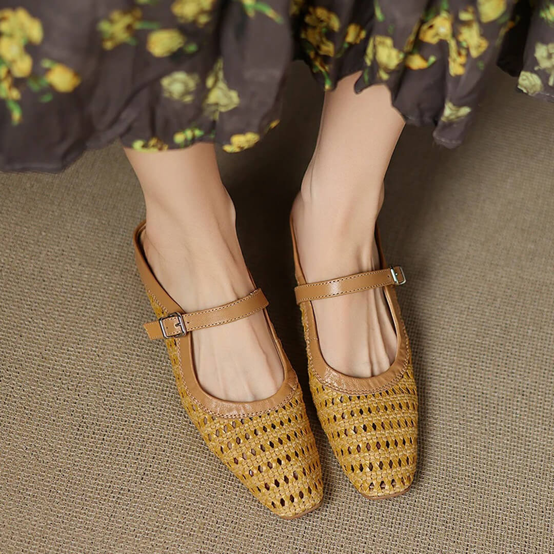AMORA GENUINE LEATHER MULES - ARDEN ROVE