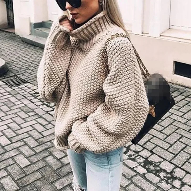 Annabelle | Women's Chunky Knit Turtleneck Sweater