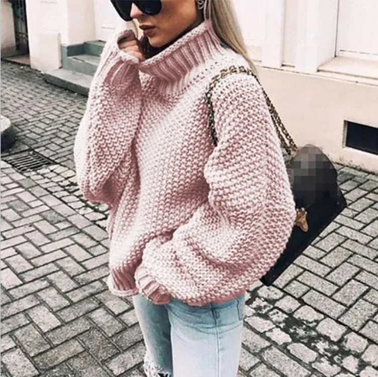Annabelle | Women's Chunky Knit Turtleneck Sweater