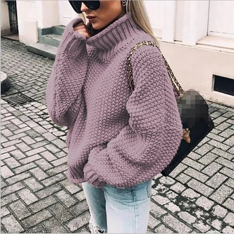 Annabelle | Women's Chunky Knit Turtleneck Sweater