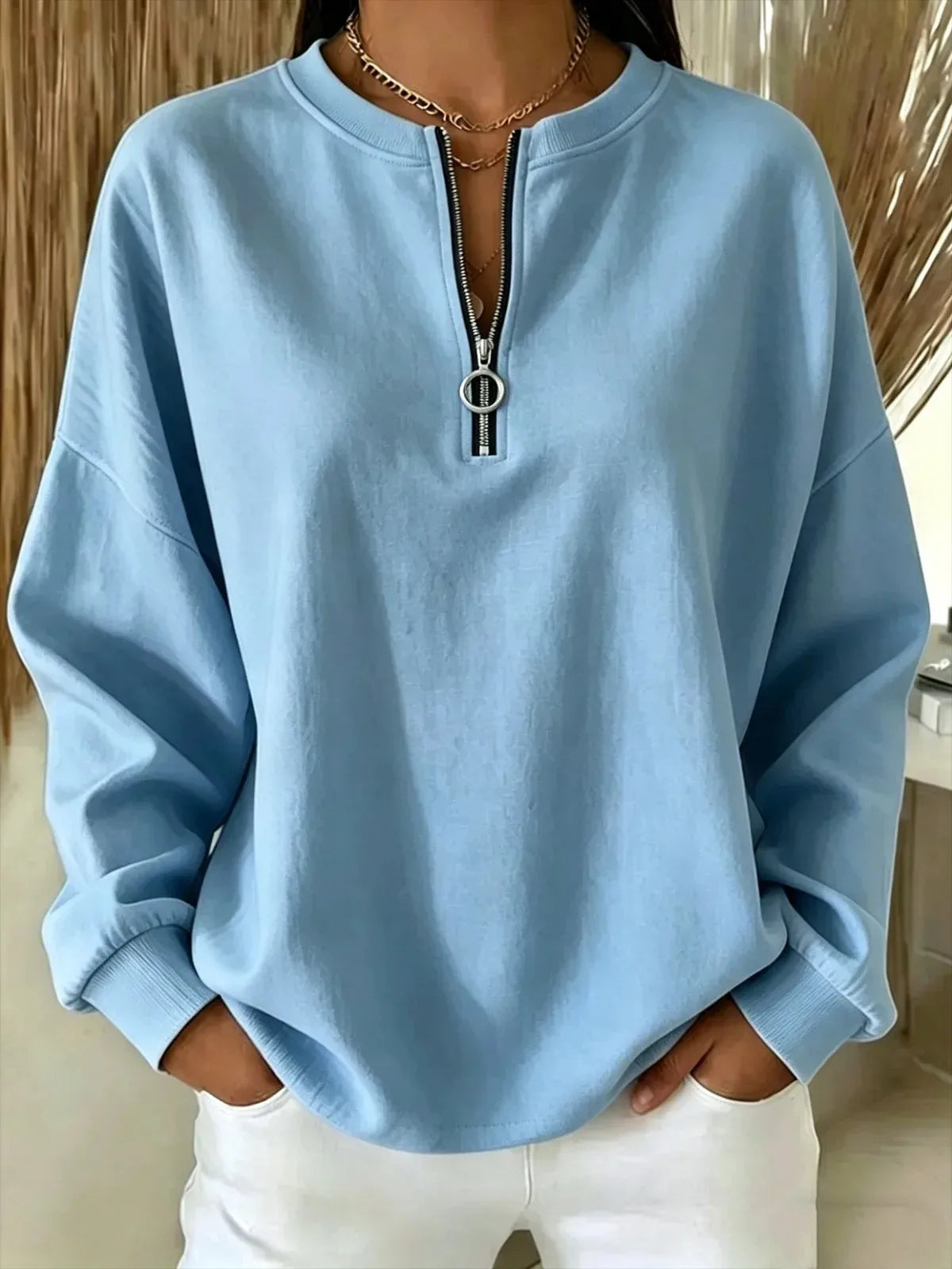 Anne | Women's Quarter-Zip Sweater