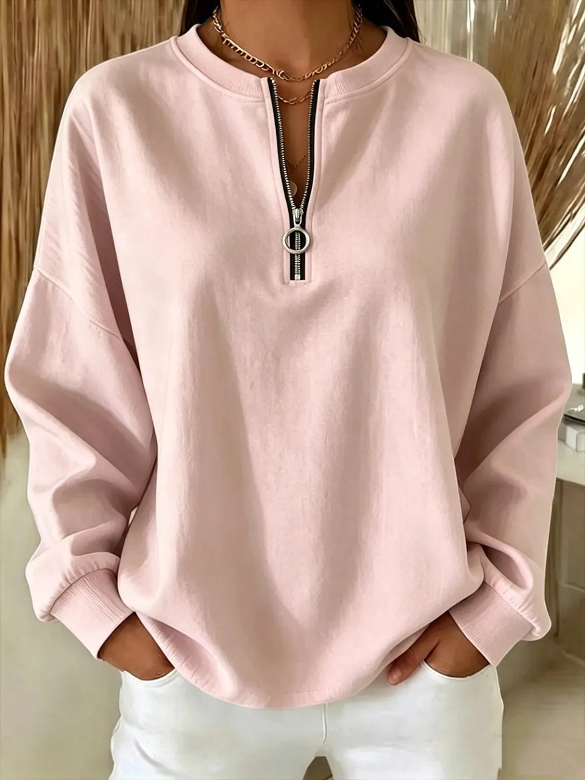 Anne | Women's Quarter-Zip Sweater
