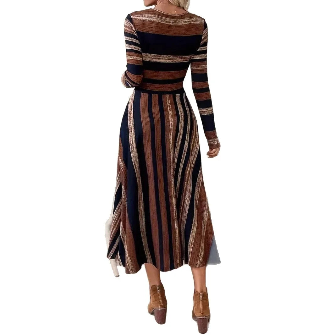 Anoushka | Women's Elegant Fall Midi Dress
