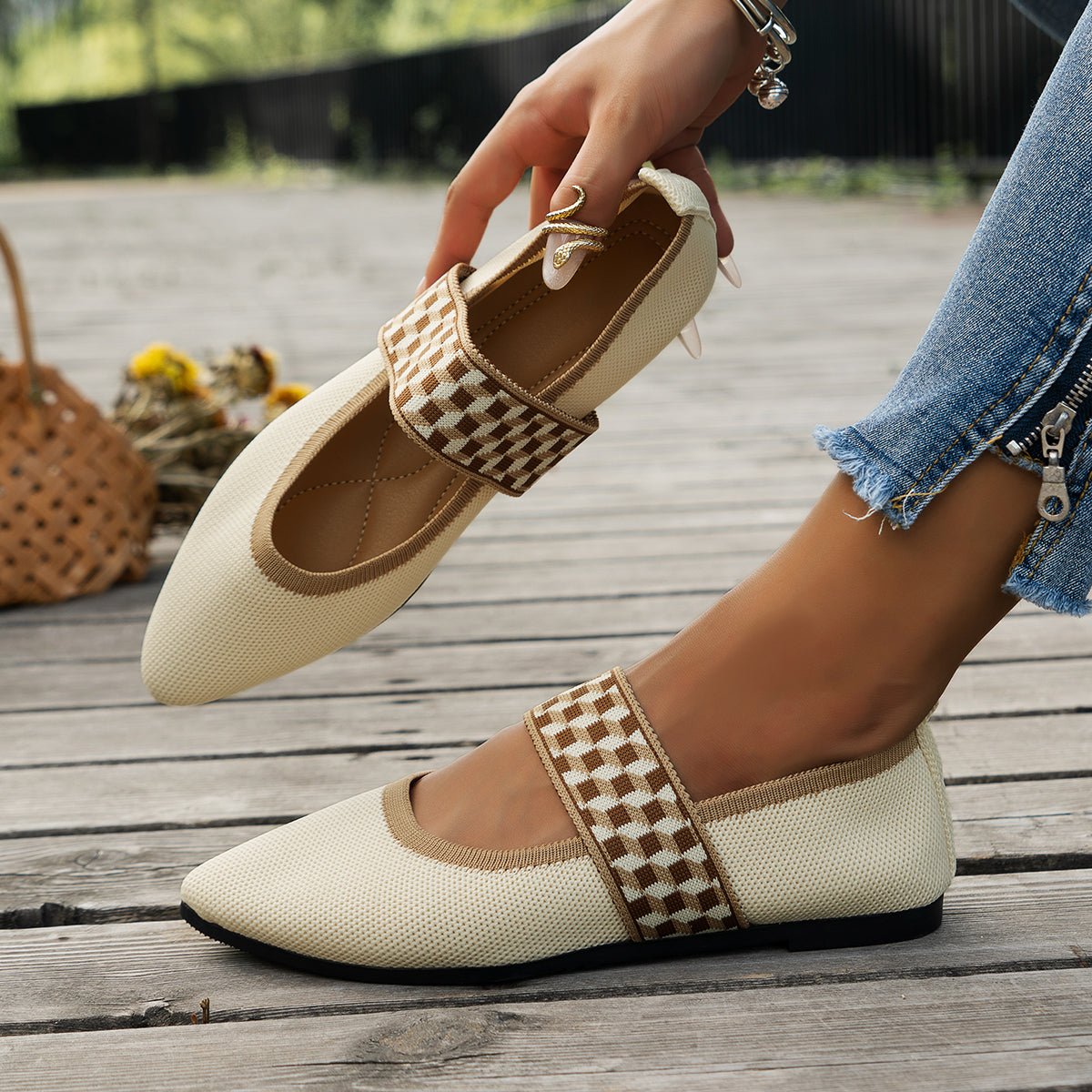 Aria Signature Knit Flats - ARDEN ROVE