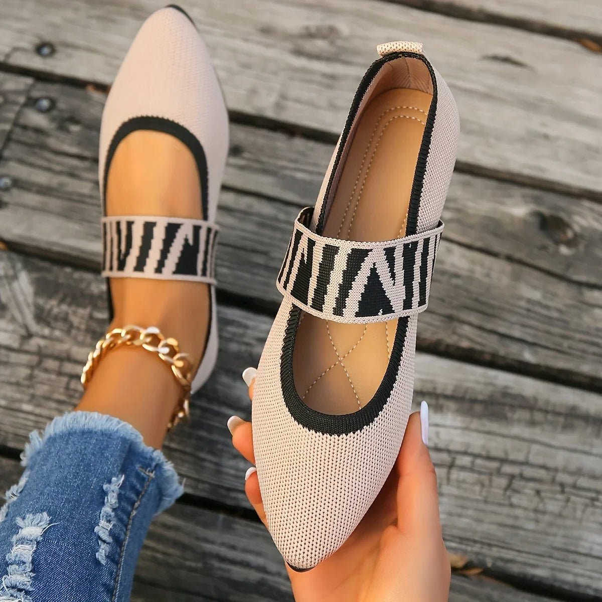 Aria Signature Knit Flats - ARDEN ROVE