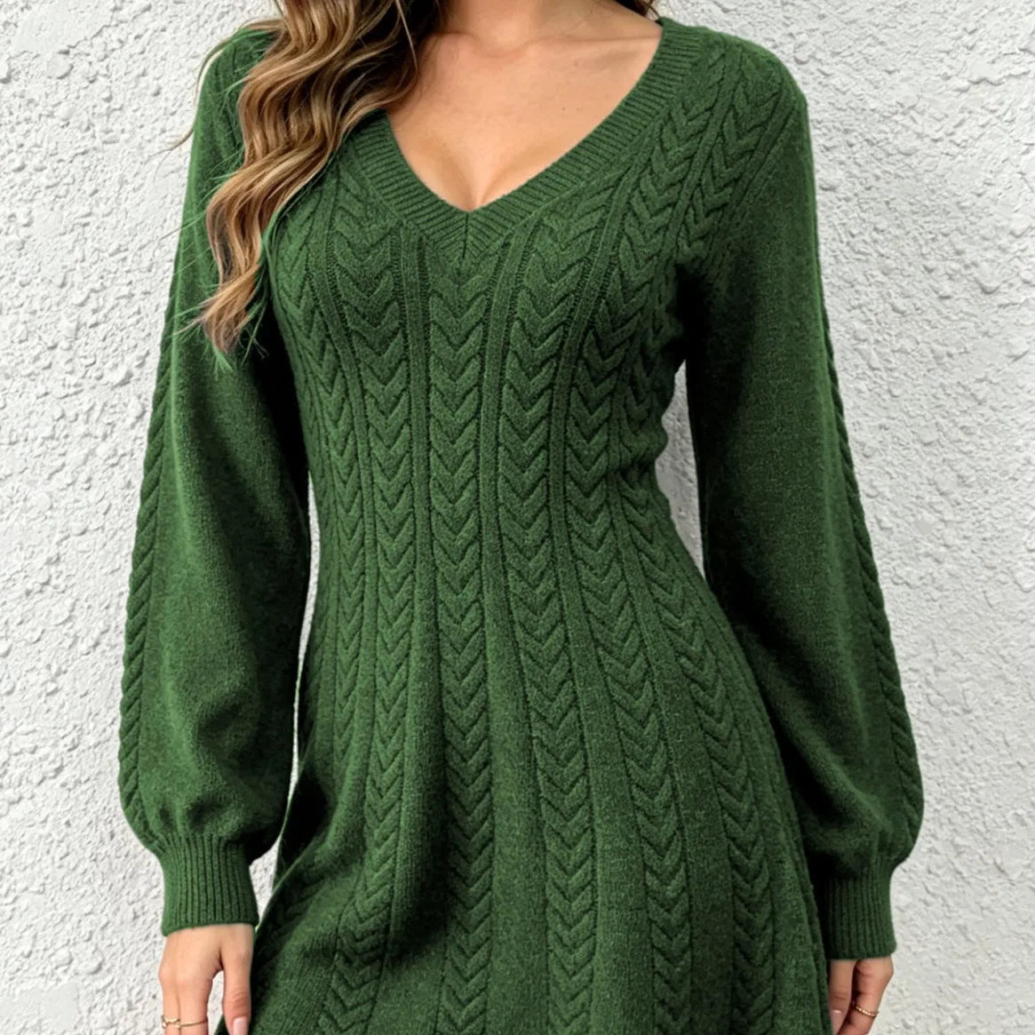 Asiya | Women's Cable-Knit Sweater Dress