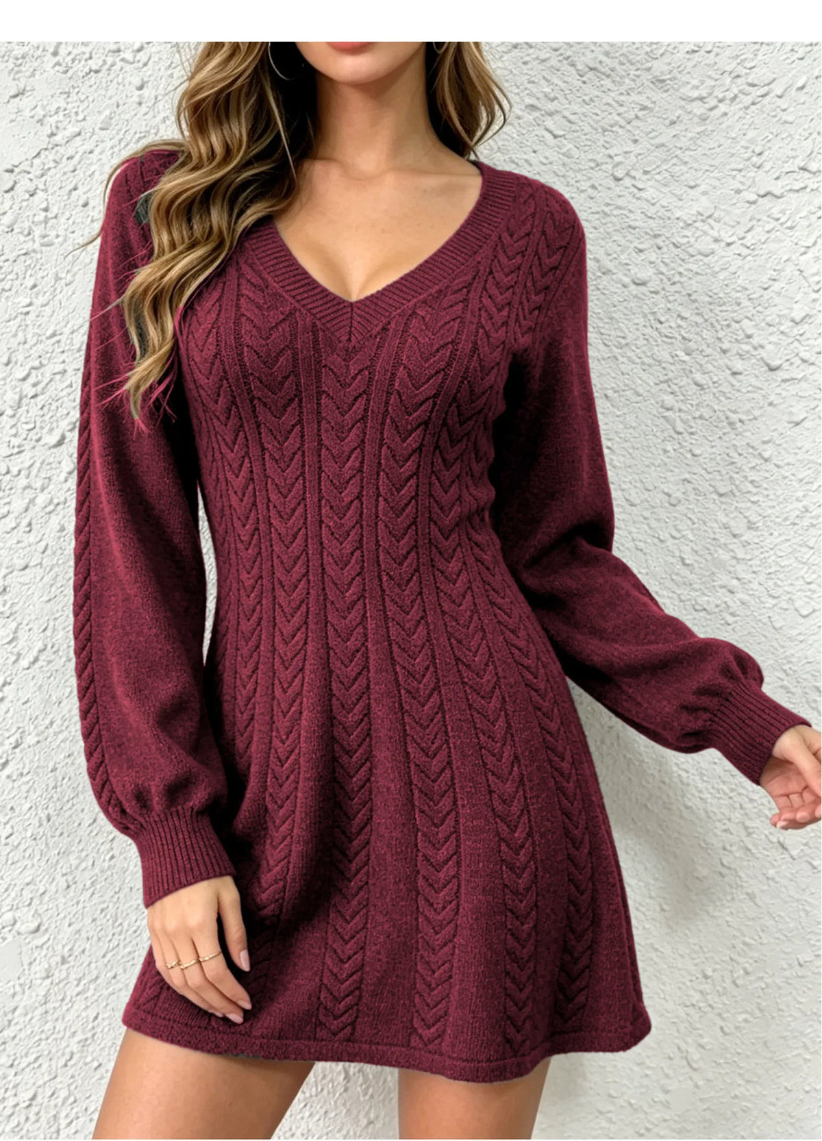 Asiya | Women's Cable-Knit Sweater Dress