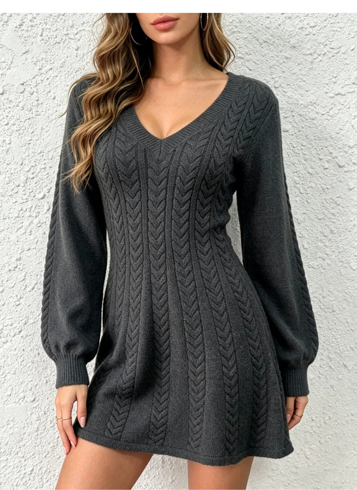Asiya | Women's Cable-Knit Sweater Dress