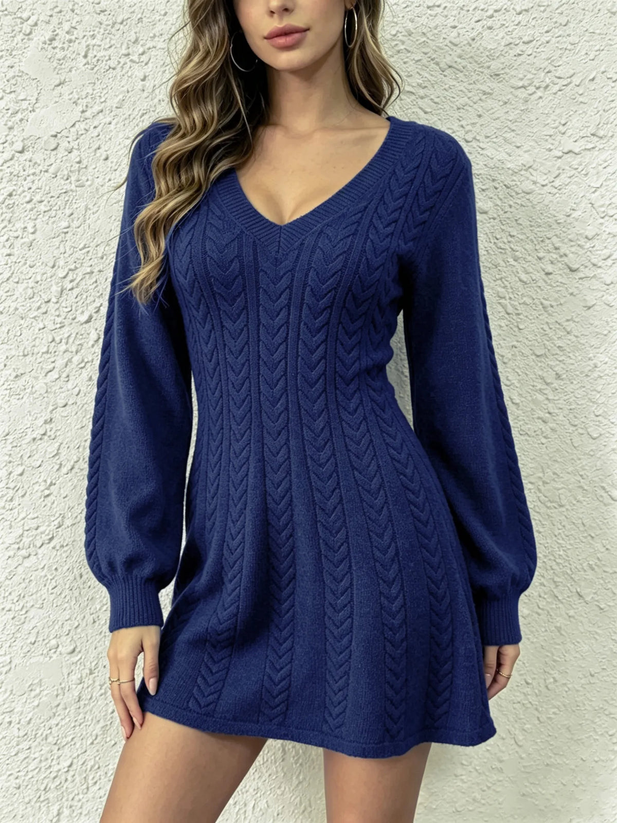 Asiya | Women's Cable-Knit Sweater Dress
