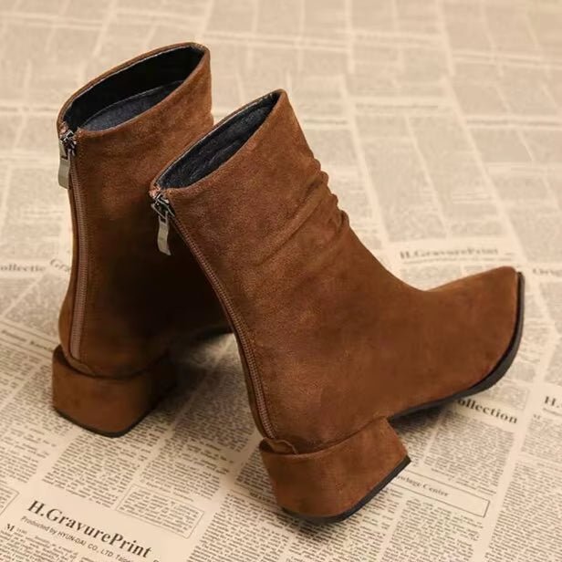 Auburn Suede Ankle Boot - ARDEN ROVE