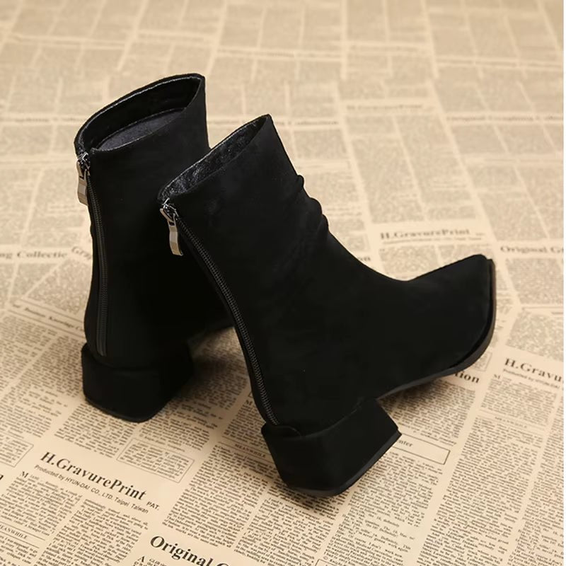 Auburn Suede Ankle Boot - ARDEN ROVE