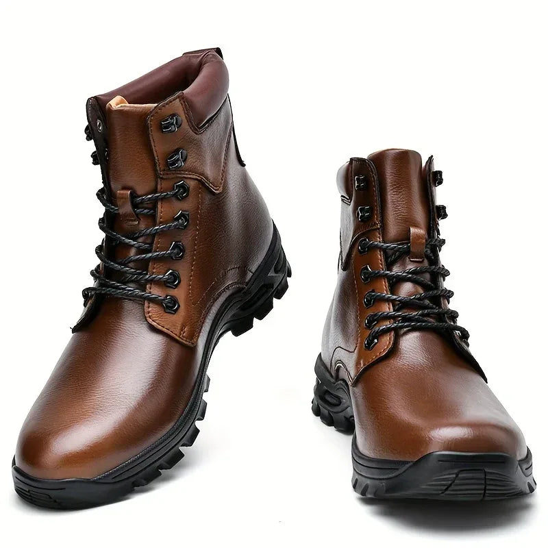 Badger | Botines de cuero impermeables para hombre
