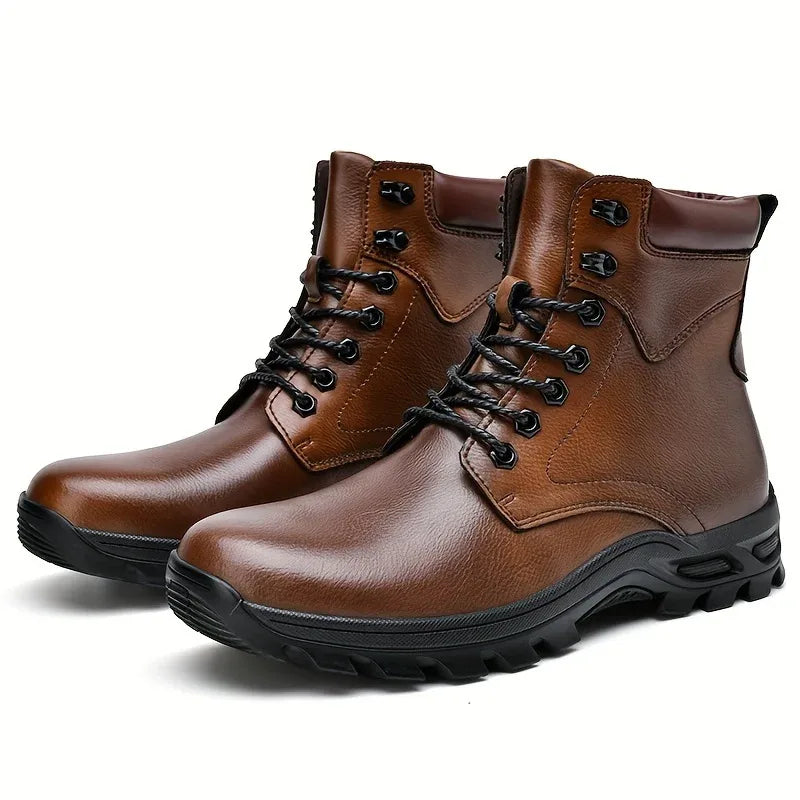 Badger | Botines de cuero impermeables para hombre
