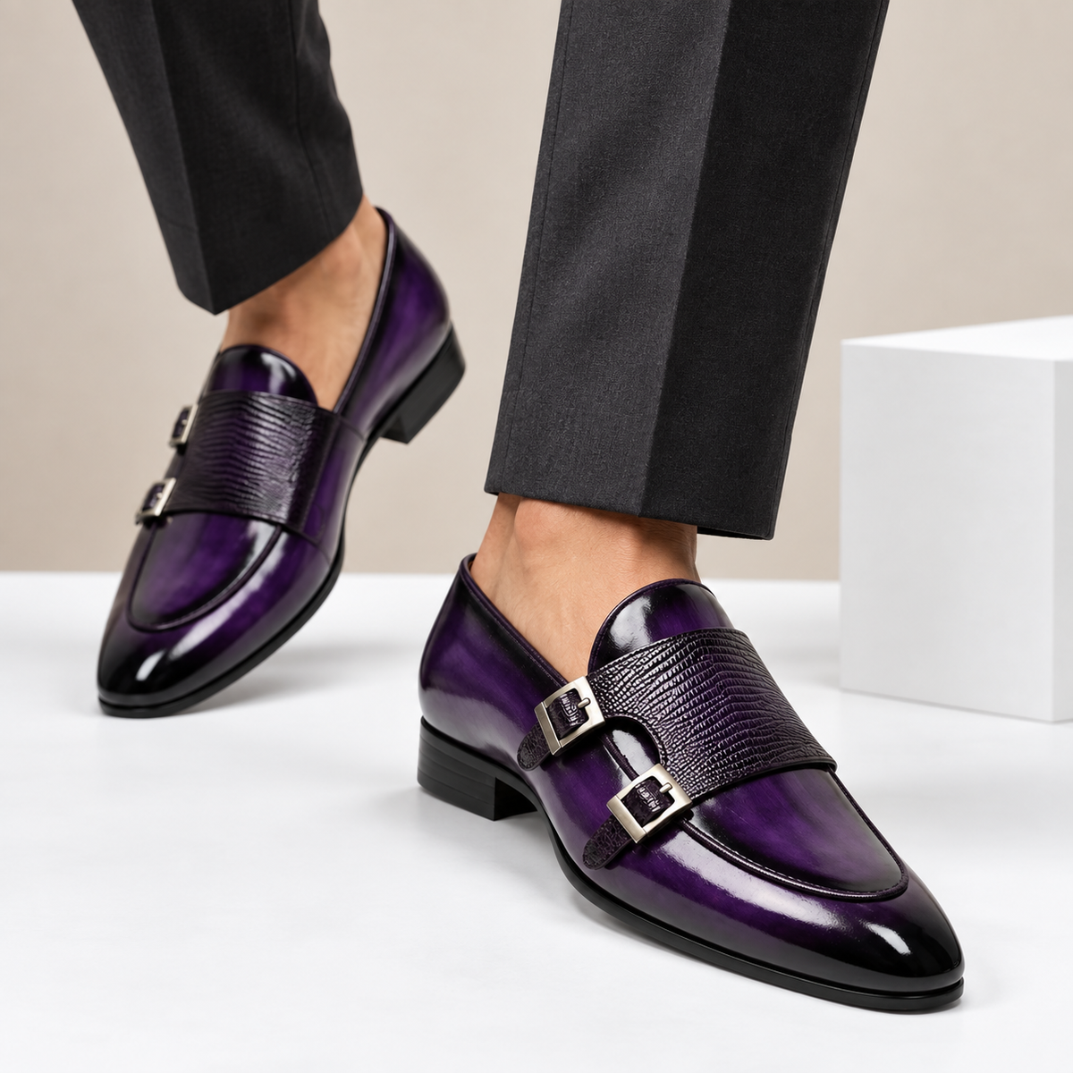 Mocassins Varenna en cuir de vachette