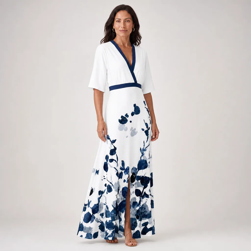 Bianca | Women's Floral Wrap Maxi Dress