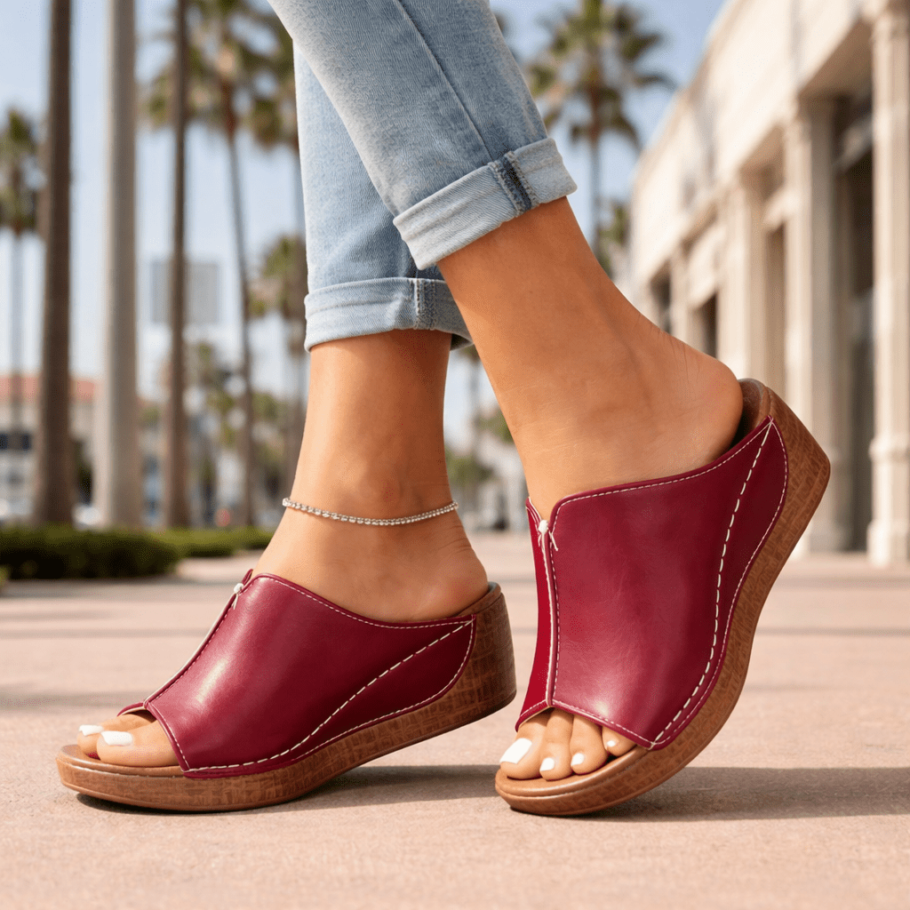BIANCA LEATHER SANDALS - ARDEN ROVE
