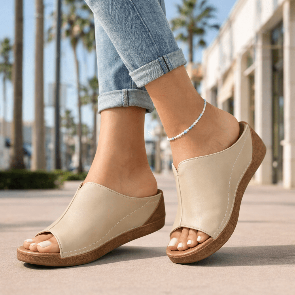 BIANCA LEATHER SANDALS - ARDEN ROVE