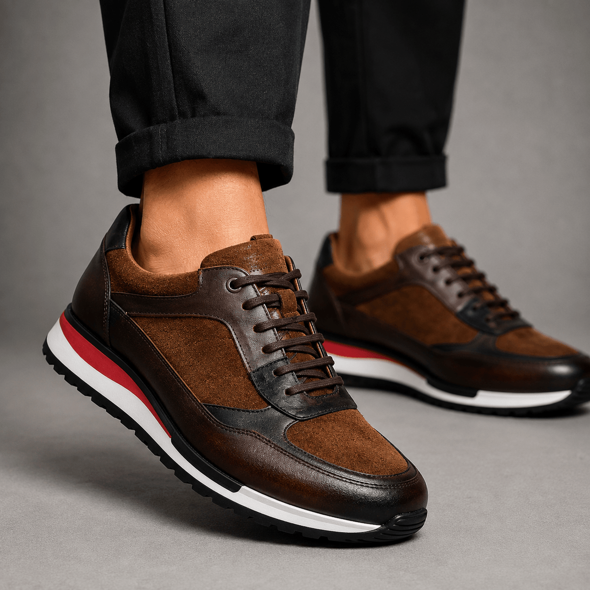 BIRKLEY COWHIDE LEATHER SNEAKERS - ARDEN ROVE