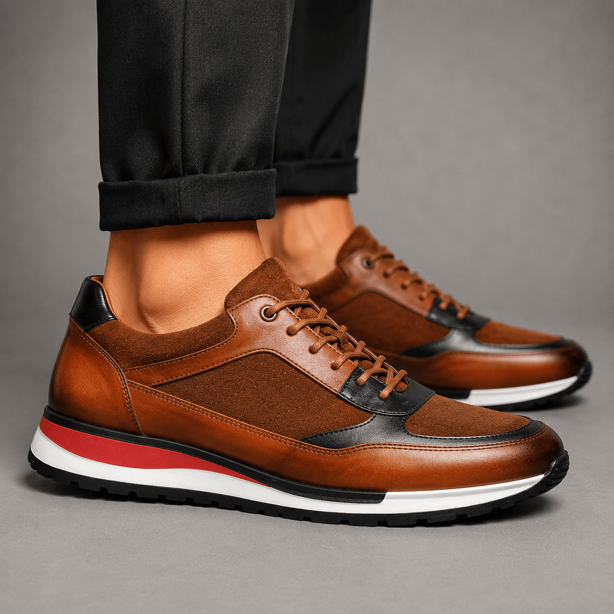 BIRKLEY COWHIDE LEATHER SNEAKERS - ARDEN ROVE
