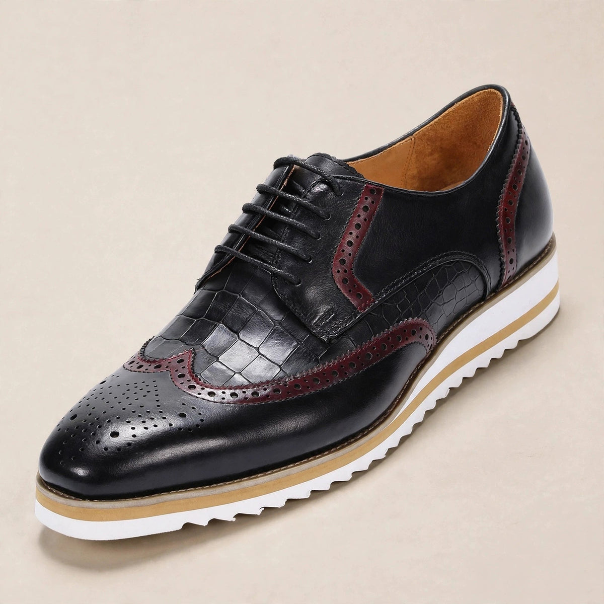 Zapatos Oxford Elison de cuero de vaca con cordones