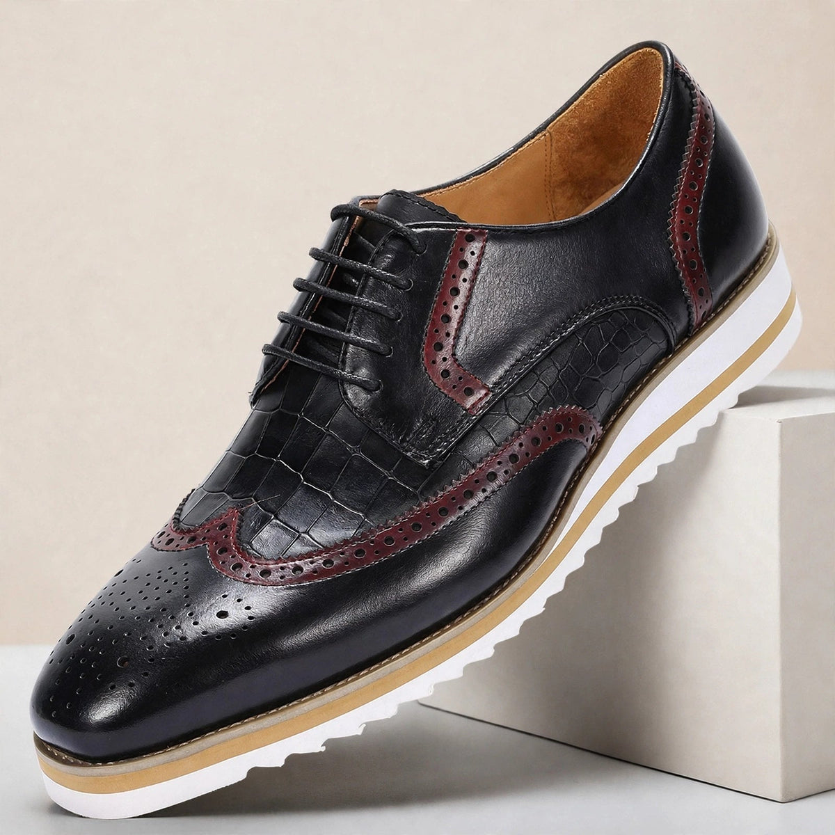 Zapatos Oxford Elison de cuero de vaca con cordones