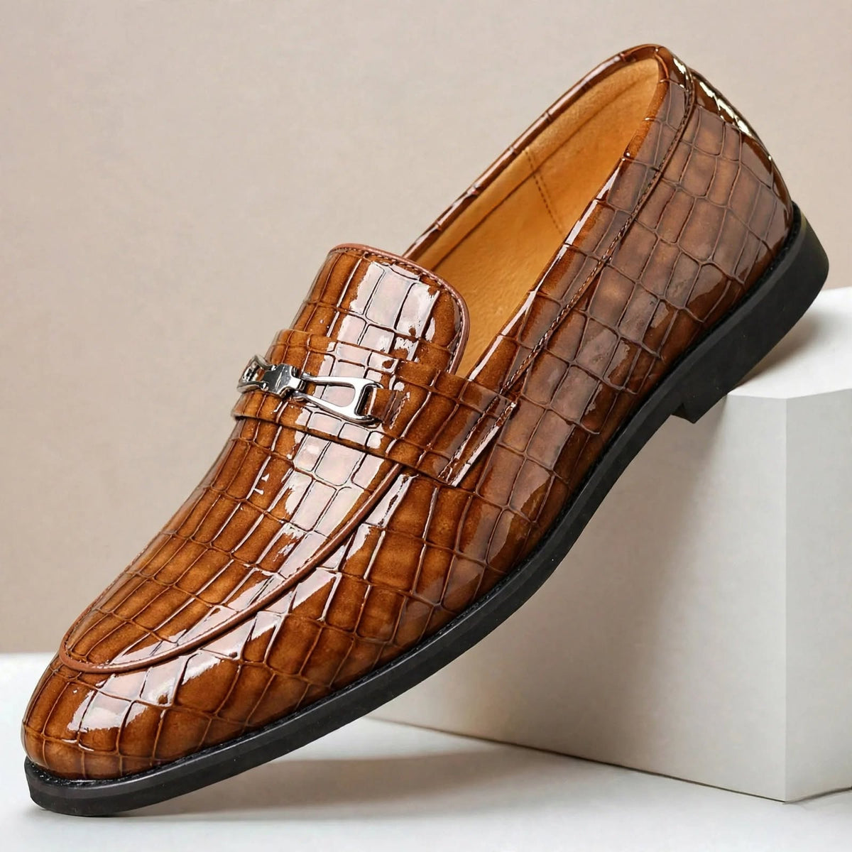 Mocassins Elvian em pele