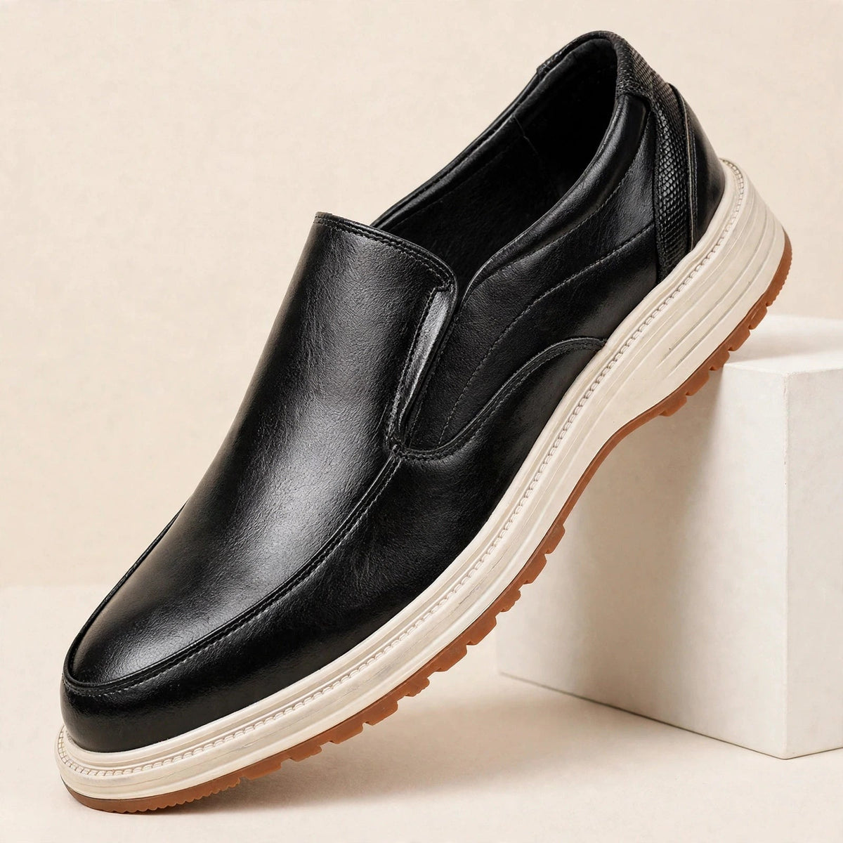 Zapatos sin cordones de cuero pulido Daren