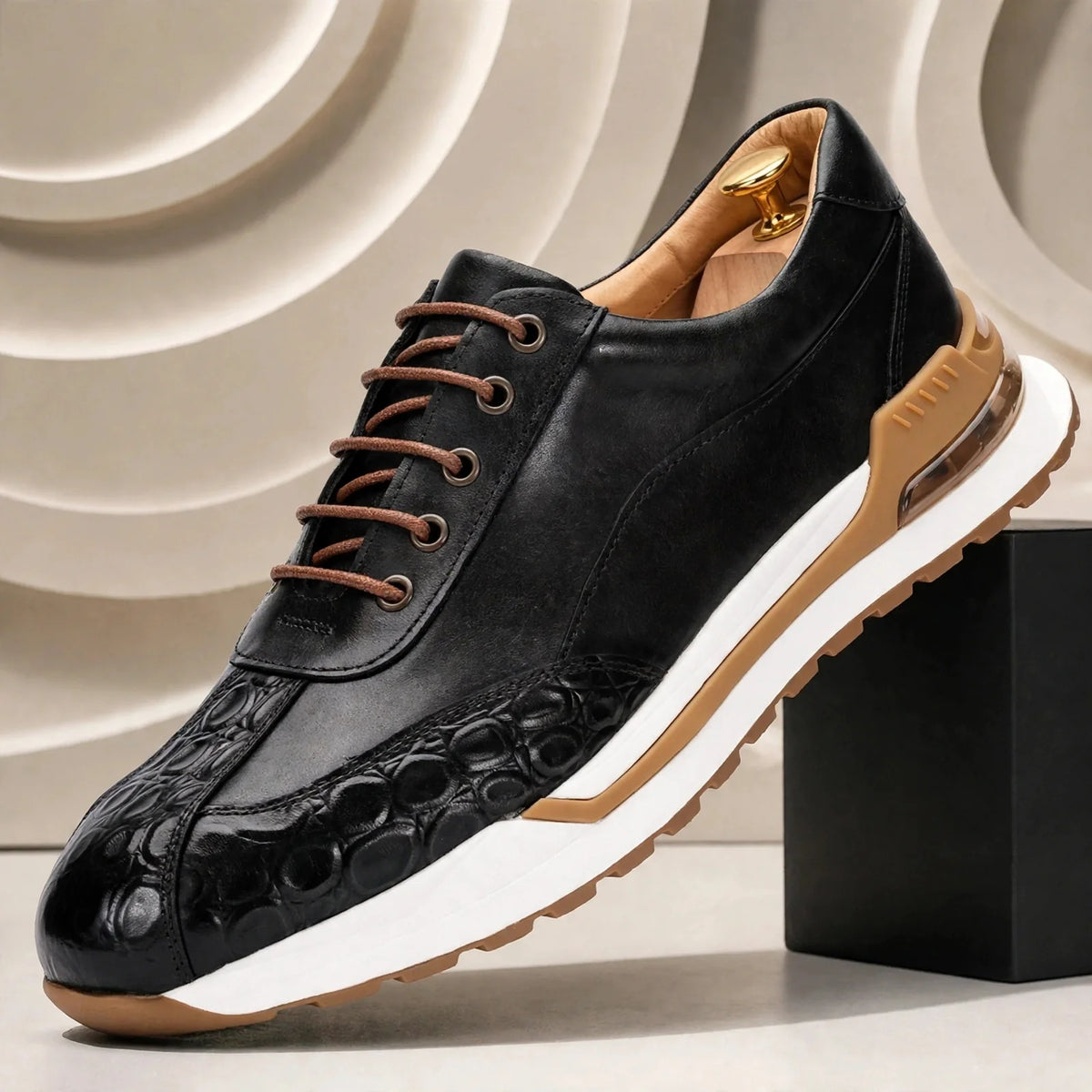Marcello sneakers i koppeläder