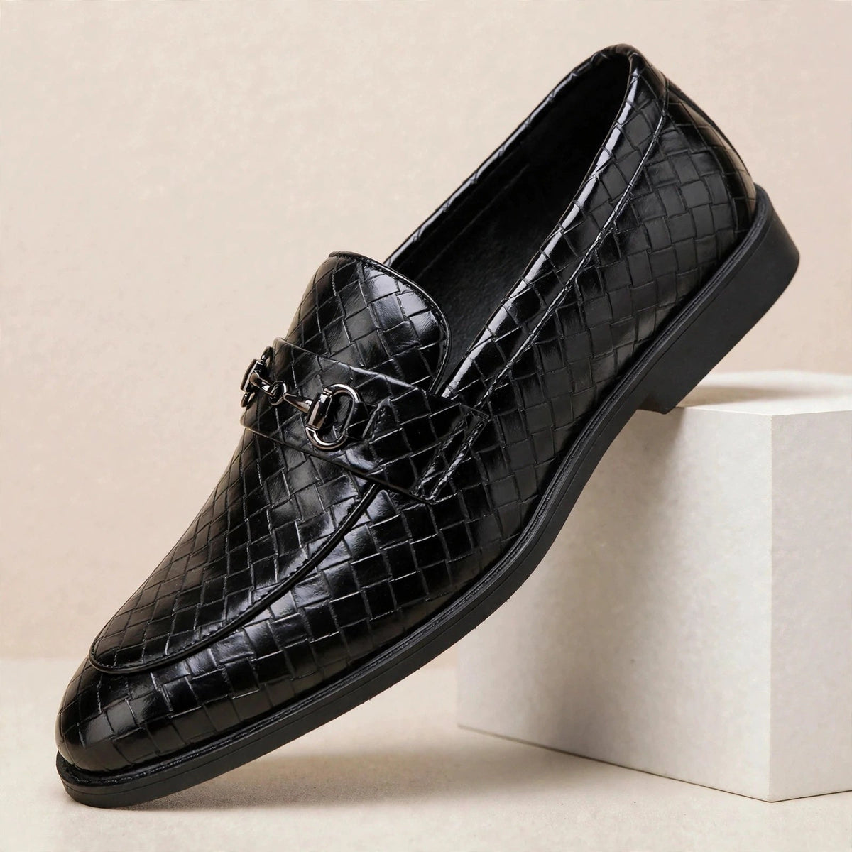 Elaric hästsko-loafers i läder