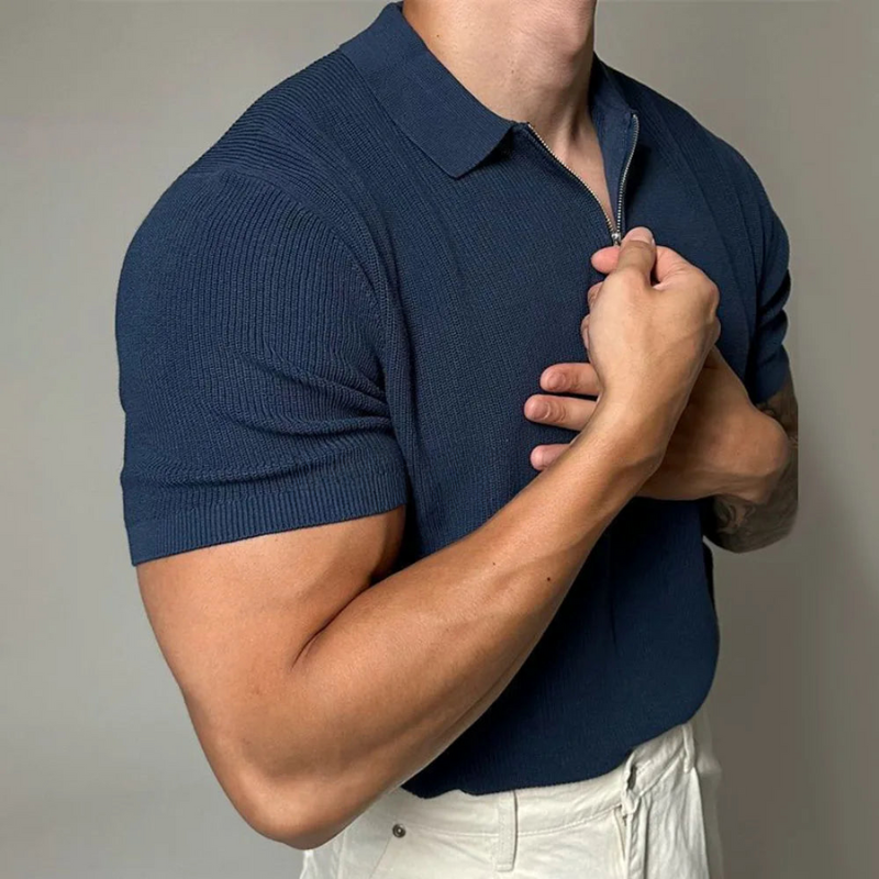 Polo Contour con zip