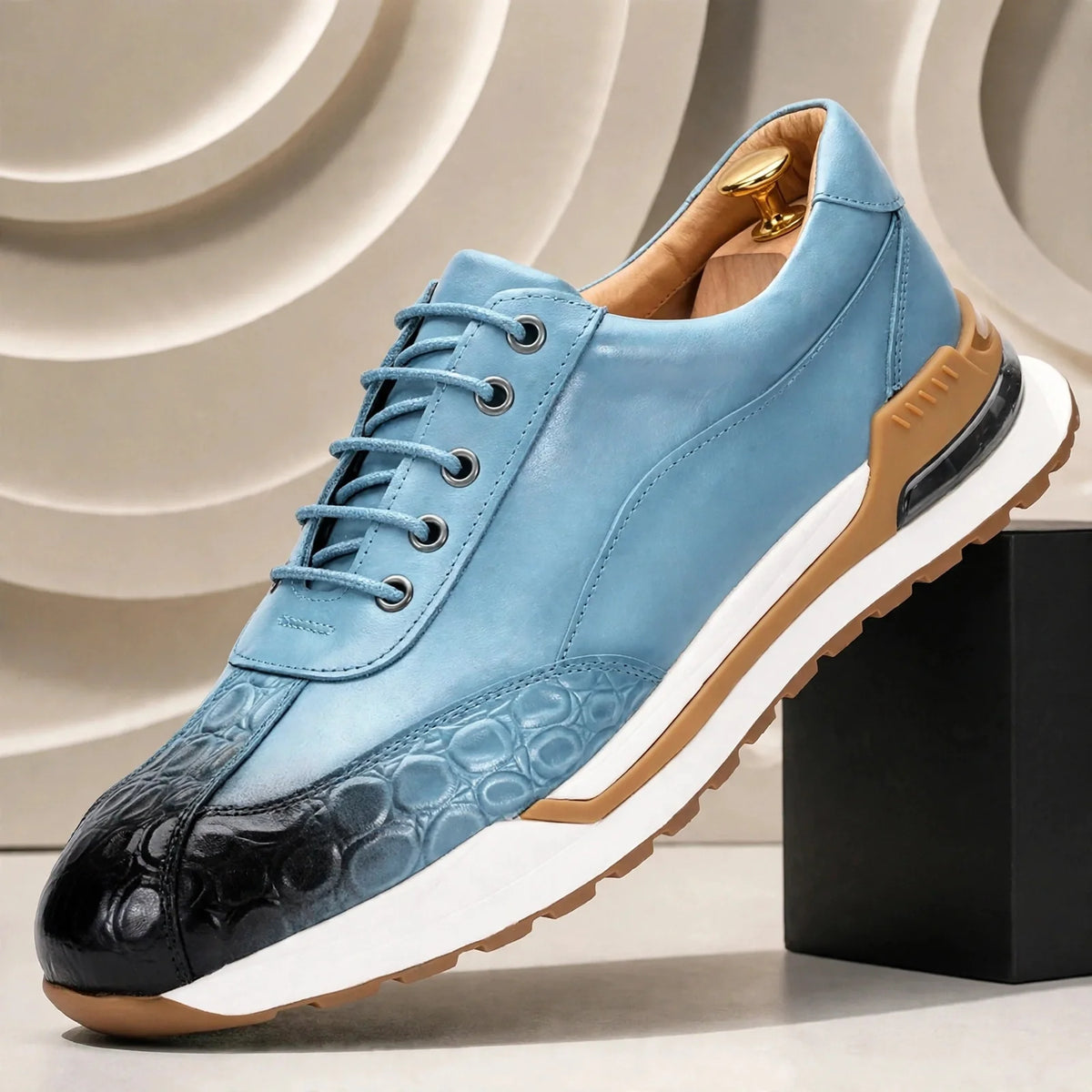 Marcello sneakers i koppeläder