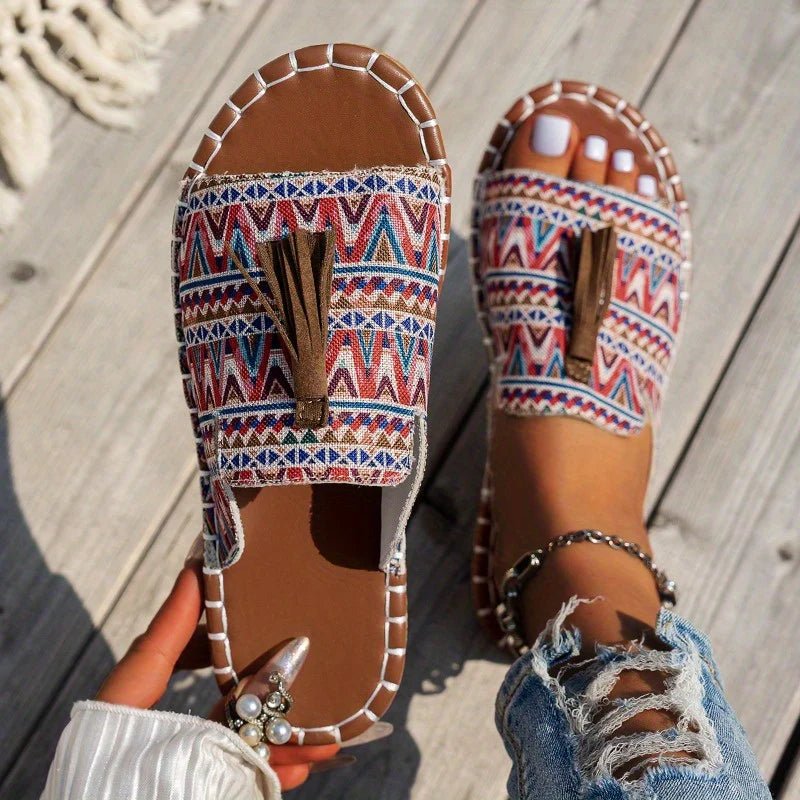 Boho Tassel Flats - ARDEN ROVE