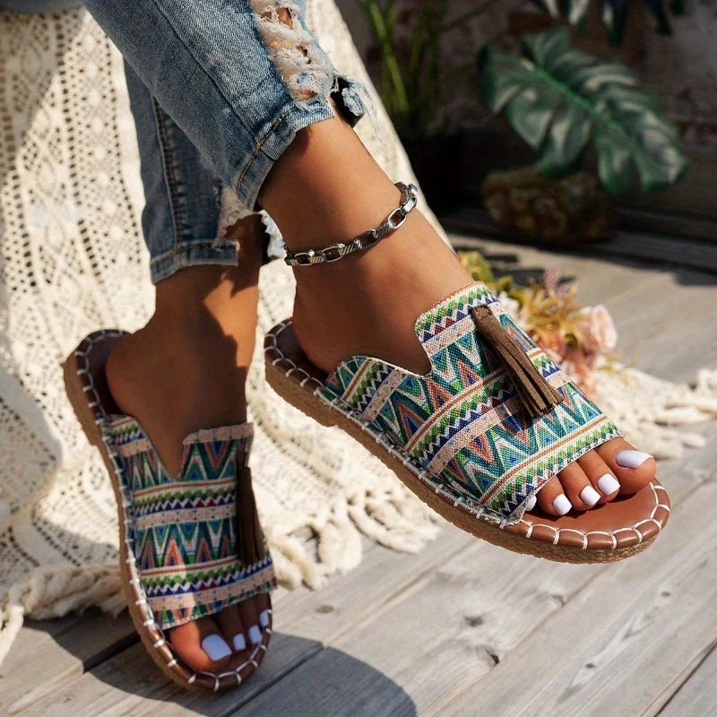 Boho Tassel Flats - ARDEN ROVE