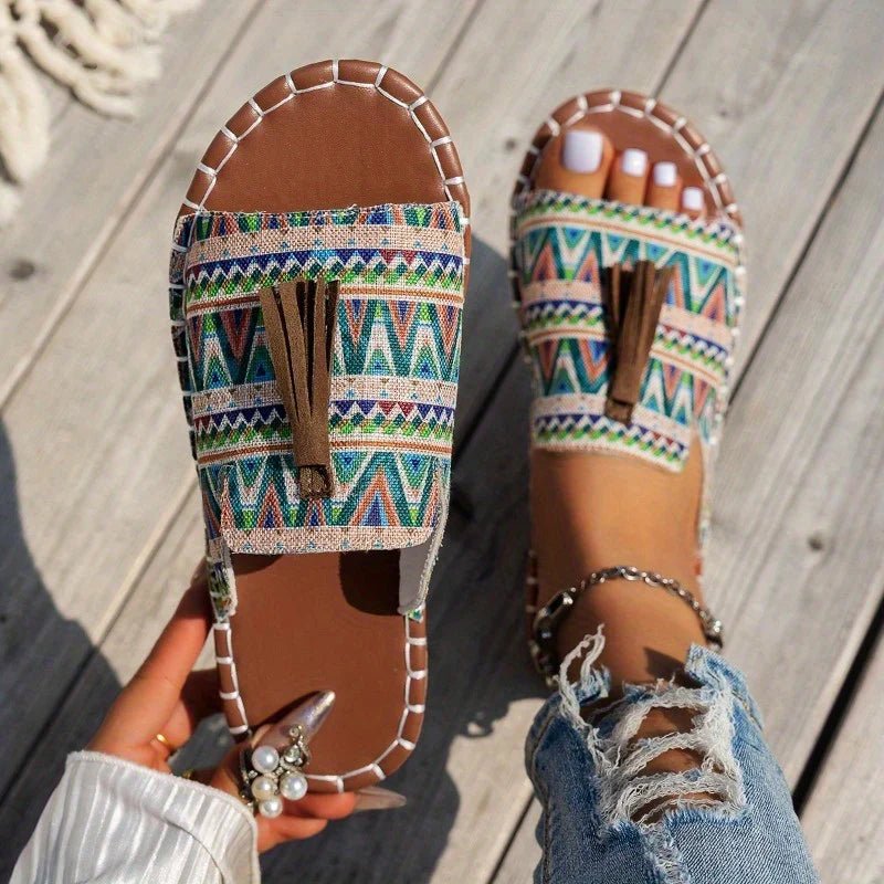 Boho Tassel Flats - ARDEN ROVE