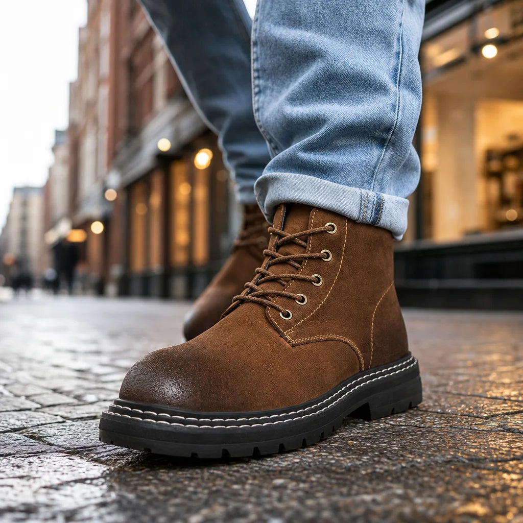 Brayden | Botas de cuero de otoño para hombre
